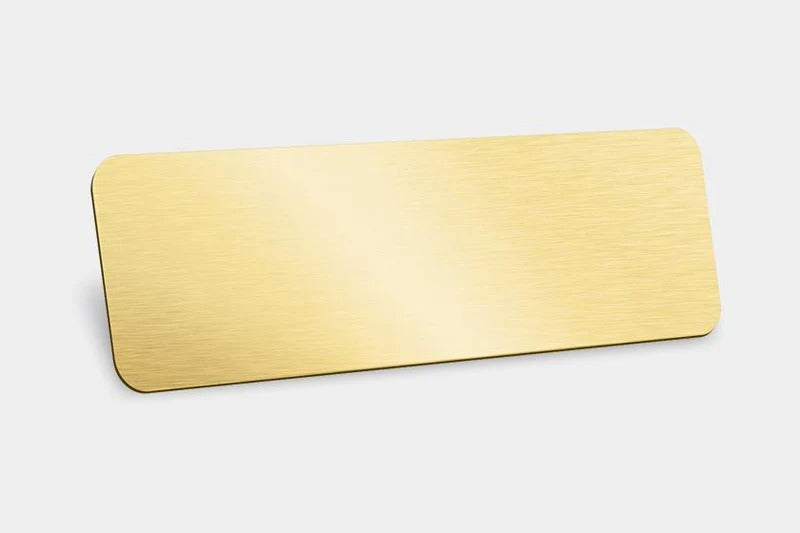 blank name badges with pin