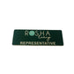 steel custom name badge